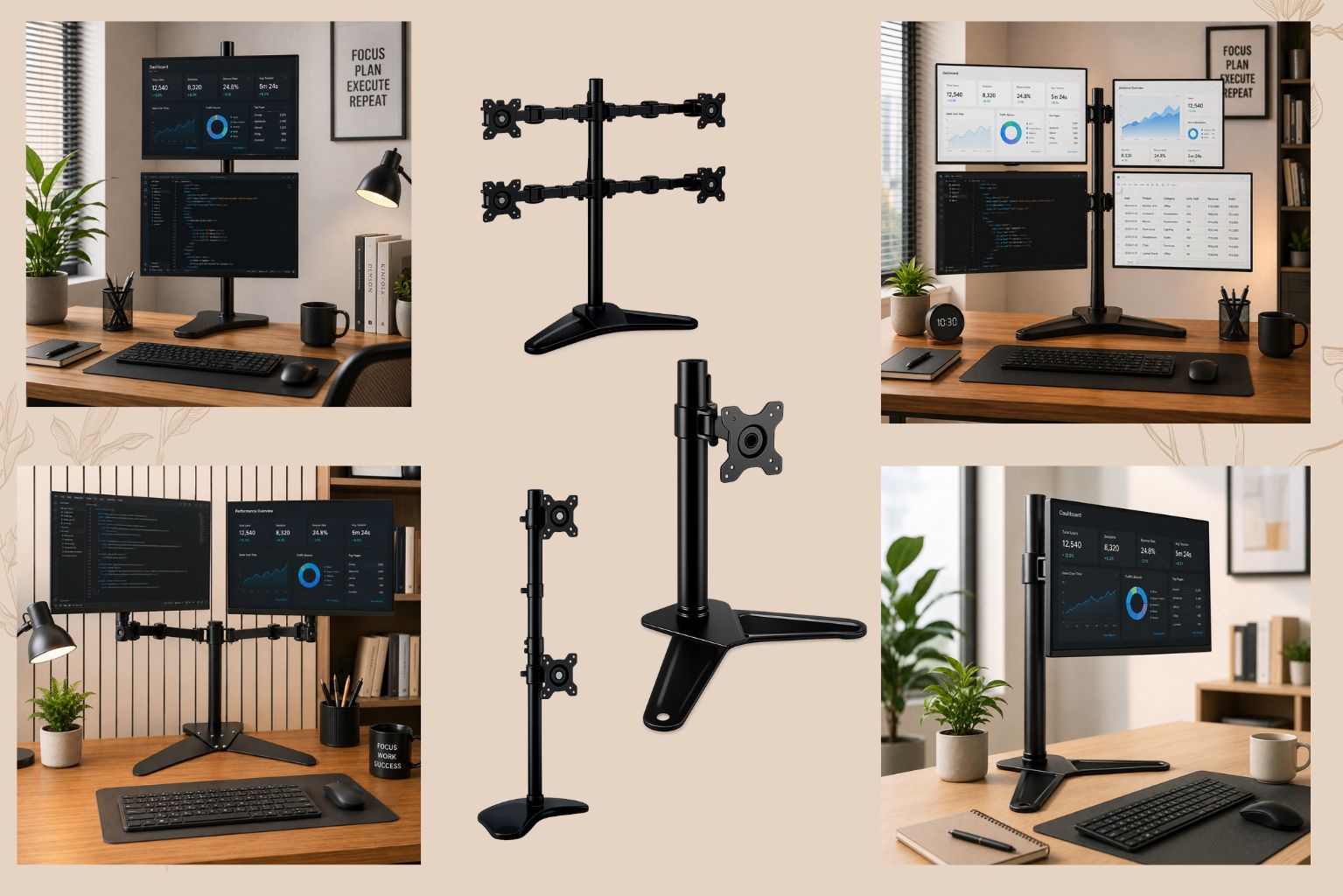 Monitor Stand Table Top: Single, Dual & Customizable Solutions for an Organized Workspace