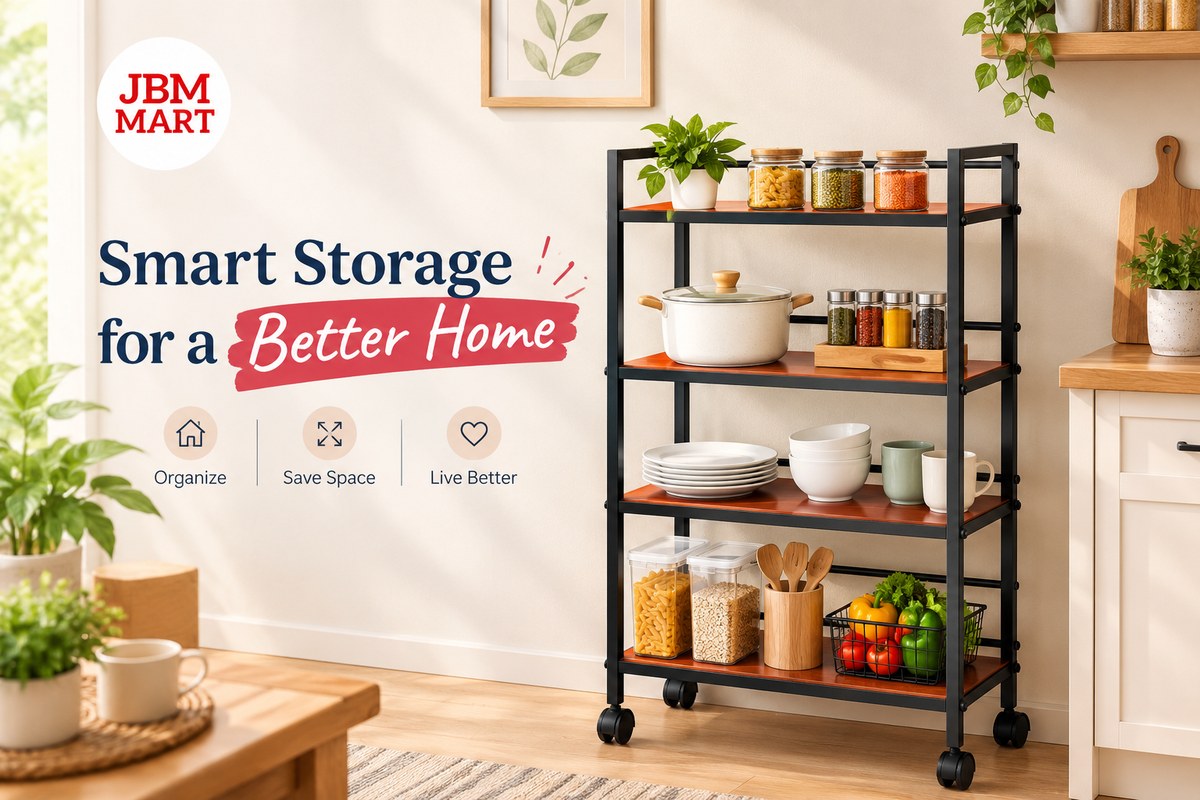 Small Home, Big Storage Problems? How JBM Mart Multi Storage Rack Makes Every Corner More Useful