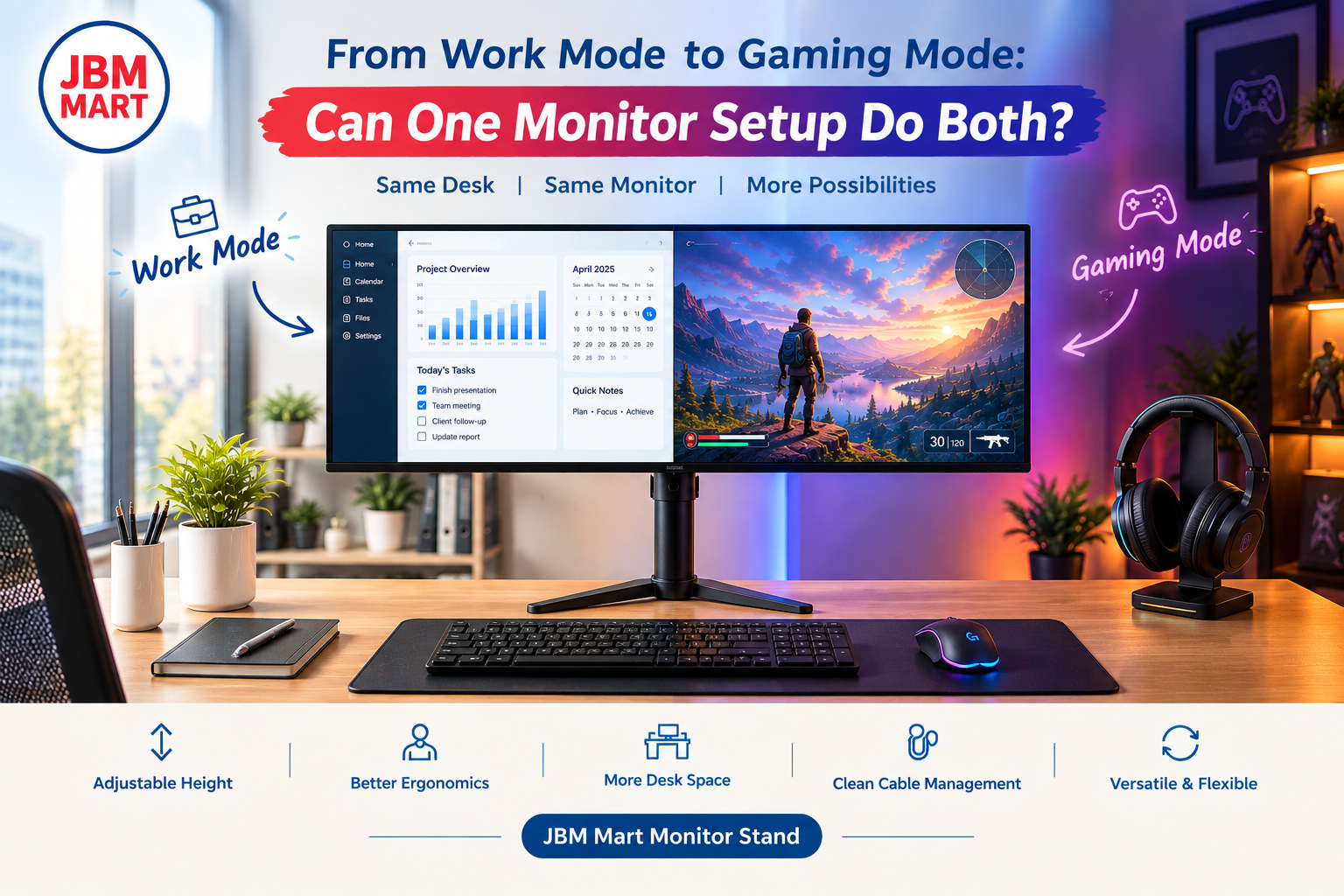 From Work Mode to Gaming Mode: Can One Monitor Setup Do Both?
